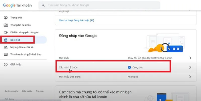 tat xac minh 2 buoc gmail